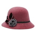 thumbnail image 1 of Sombrero estilo bombín vintage Desiderio para mujer, elegante sombrero tipo pescador para dama, 1 of 5