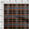 thumbnail image 1 of oneOone Polyester Lycra Black Fabric Madras Check Craft Projects Decor Fabric Printed By The Yard 56 Inch Wide, 1 of 1