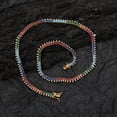 thumbnail image 2 of 2.5MM Colorful Necklace for Women 18K Gold Plated Round Cut Lab Diamond Tennis Necklace Chain CZ Necklaces for Women Party Prom Jewelry, 2 of 6