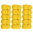 thumbnail image 4 of Juego de dados en blanco de 30 Uds. De 16MM, cubos de dados de 6 caras redondeados de plástico para juegos, fiestas, pegatinas divertidas DIY, enseñanza de matemáticas, amarillo YUNYI BRAND  Deportes, 4 of 8