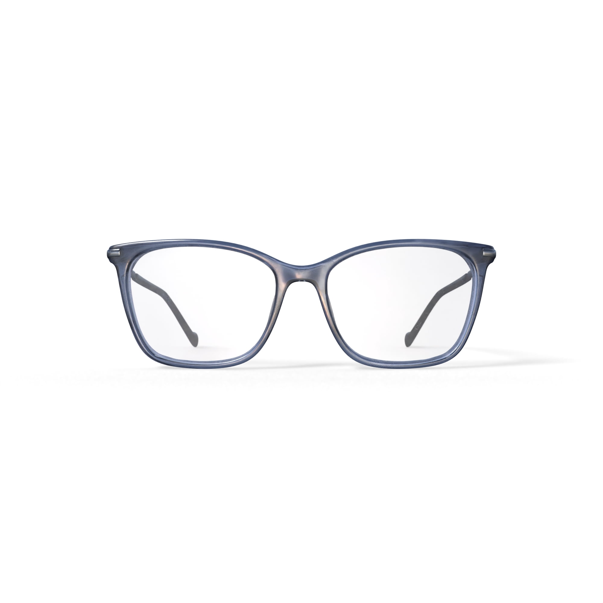 Bio Eyes Women's Willow Square Prescription Eyeglasses with Case, Grey
