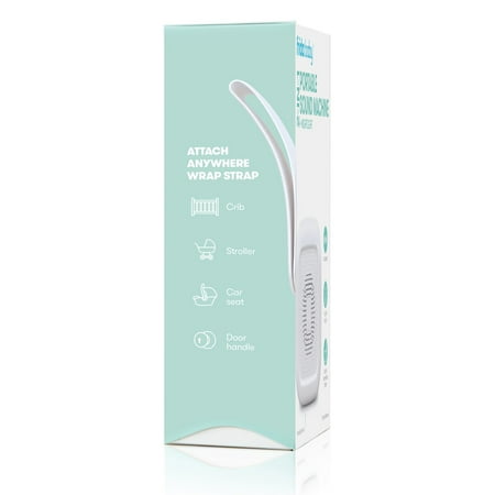 Frida Baby 2-in-1 Portable Sound Machine and Night Light with Strap for Infant, White noise Machine with Soothing Sounds for Stroller or Car Seat with Volume Control