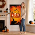 thumbnail image 5 of 28 Inch Halloween Poster with Spooky Witch Pumpkin Prints, Halloween Wall Decor for Indoor Holiday Parties, Halloween Hanging Banner, 5 of 6
