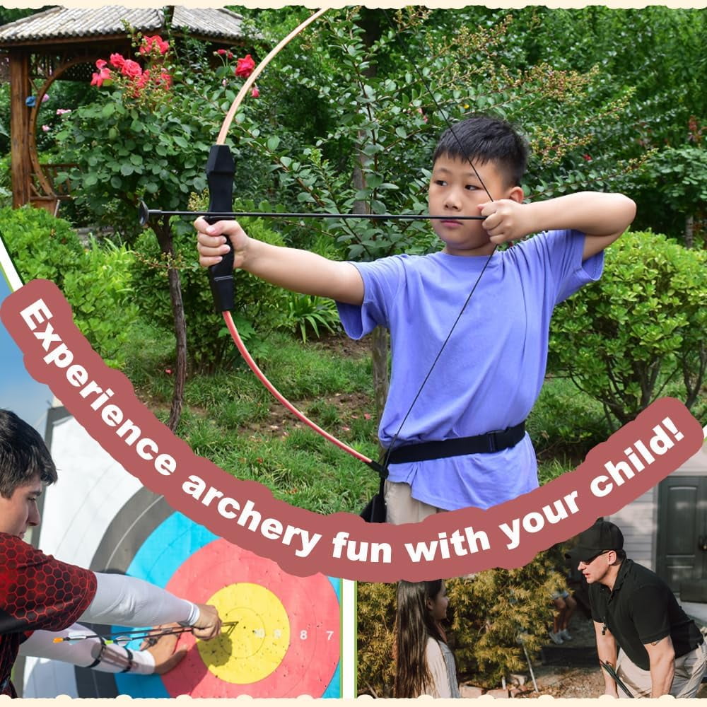 AMEYXGS Archery Bow and Arrow for Kids, Beginner, Youth  Target, Practice and Recreation