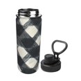 thumbnail image 3 of 18oz Three-Finger Cover Space Pot 2.9×9in Durable And Practical No Smell No Smell For Outdoor Sports Commuting Camping Darkgray Checked Hand-Drawn Sketch_1, 3 of 8