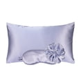 thumbnail image 1 of Funda de almohada de seda vegana Sleep Set KISMETICS con coleteros y máscara para ojos, 1 of 8