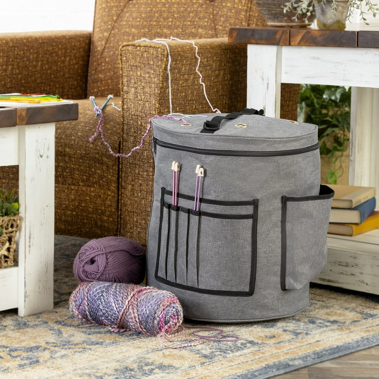 Knitting Storage Bag for DIY, Yarn Thread, Knitting Tote Bag, Crochet  Hooks, Needles, Yarn Balls, Sewing Organizer - AliExpress