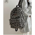 thumbnail image 6 of Fuzzy Cheetah Cute Backpack, Y2k Purse Fleece Chic Bookbag Trendy Aesthetic Coquette Daypack 90s Purse, 6 of 8