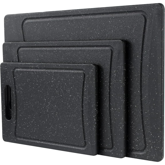 Plastic Cutting Boards for Kitchen Prep and Serving - Plastic Cutting Board Sets - Deli and Meat Cutting Boards - Kitchen Gadget Gifts