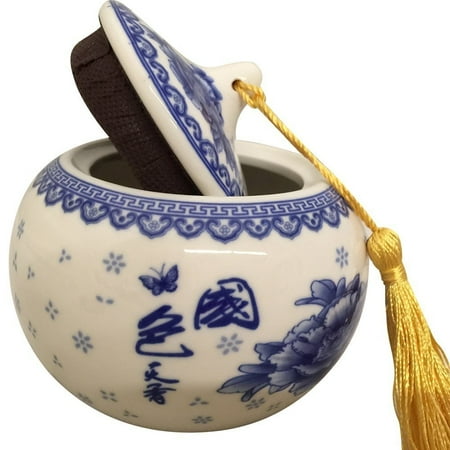 - THY HOME Exquisite Oriental Ceramic Tea / Coffee Storage Jar Crock Canister