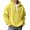 AB189 Yellow, variant on Bainana Men'S Half Zip Hoodie Long Sleeve Comfortable Hoody Solid Color Hooded Tops Streetwear Fall Outfit Size L