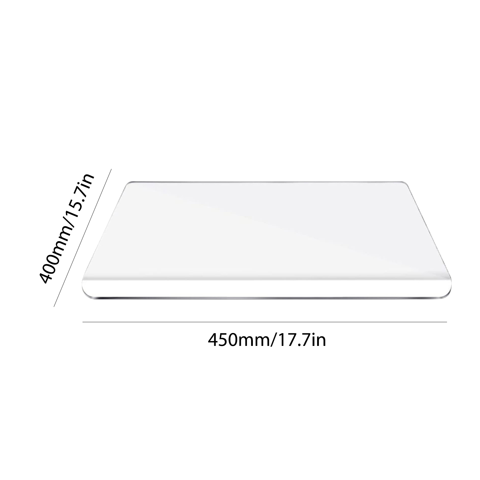 2 Pieces Acrylic, Clear Chopping Board Non Slip Cutting Boards for Kitchen