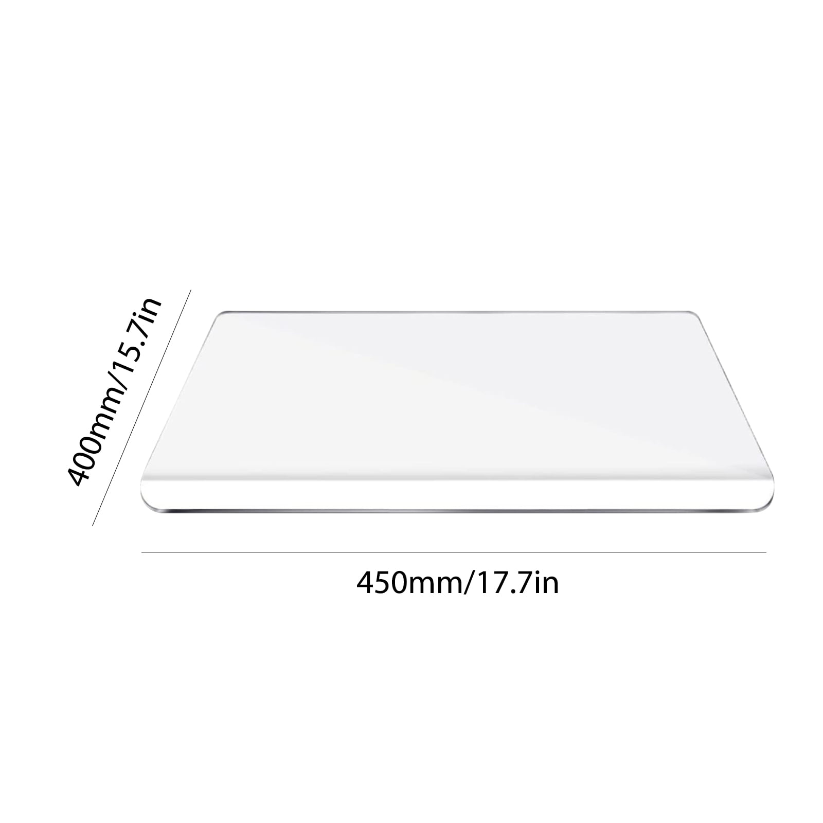 2 Pieces Acrylic, Clear Chopping Board Non Slip Cutting Boards for Kitchen