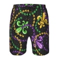 thumbnail image 3 of Goofa Mardi Gras6 Printed Mens Swim Trunks Summer Quick Dry Short Beach Swimwear Bathing Suits-XX-Large, 3 of 9