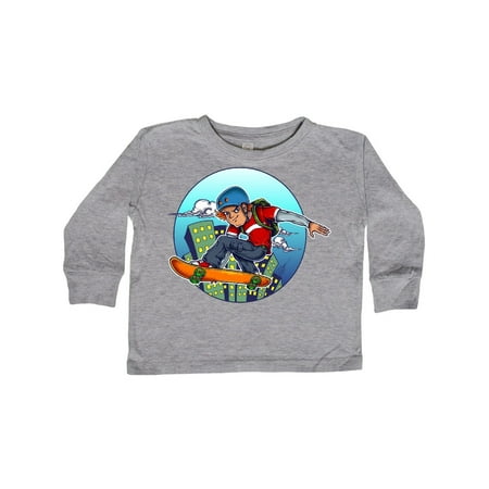 

Inktastic City Skateboarder Gift Toddler Boy or Toddler Girl Long Sleeve T-Shirt