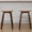 Brown, variant on Modern 26" Counter Height Swivel Bar Stools, Set of 2, Upholstered Saddle Seat with Solid Wood Legs for Kitchen Island, Dark Walnut Grey