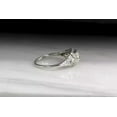 thumbnail image 3 of 1.5 Carat Round cut Engagement Ring in 14K White Gold Over Silver, 3 of 4