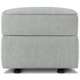 thumbnail image 3 of Namesake Classic Willa Alden Gliding Ottoman in Light Gray Weave Fabric, 3 of 7