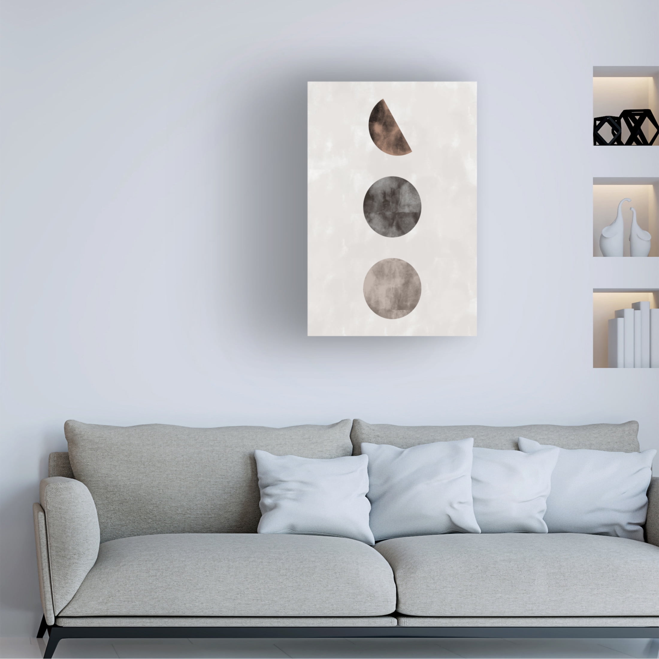 Trademark Fine Art Pictufy Studio Geo 3 Amigos 002 Brown Canvas Wall Art