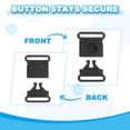 thumbnail image 3 of Hebillas de seguridad de liberación rápida de plástico Uxcell para collares de gato y perro de 3/8 pulgadas, 3 of 7