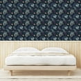 thumbnail image 3 of Ambesonne, Boho Forest Peel & Stick Wallpaper for Home, Exotic Leaf Pattern, 13"x36", Charcoal Grey and Plum, 3 of 5