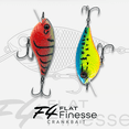 thumbnail image 3 of 6th Sense Flat Finesse F4 Crankbait Bass Fishing Lure Tight Wobble Long Casting Hard Bait with Circuit Board Bill, 3 of 9