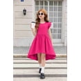 thumbnail image 7 of Arshiner Girls Summer Dress Tween Flutter Sleeve High Low Formal Dresses for Wedding Party with Pocket, 7 of 7