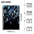 thumbnail image 3 of joogoo A5 Spiral Journal Notebook Blue Snowflake College Ruled Notebooks 8.3" x 5.7" 2 PCs, 3 of 8