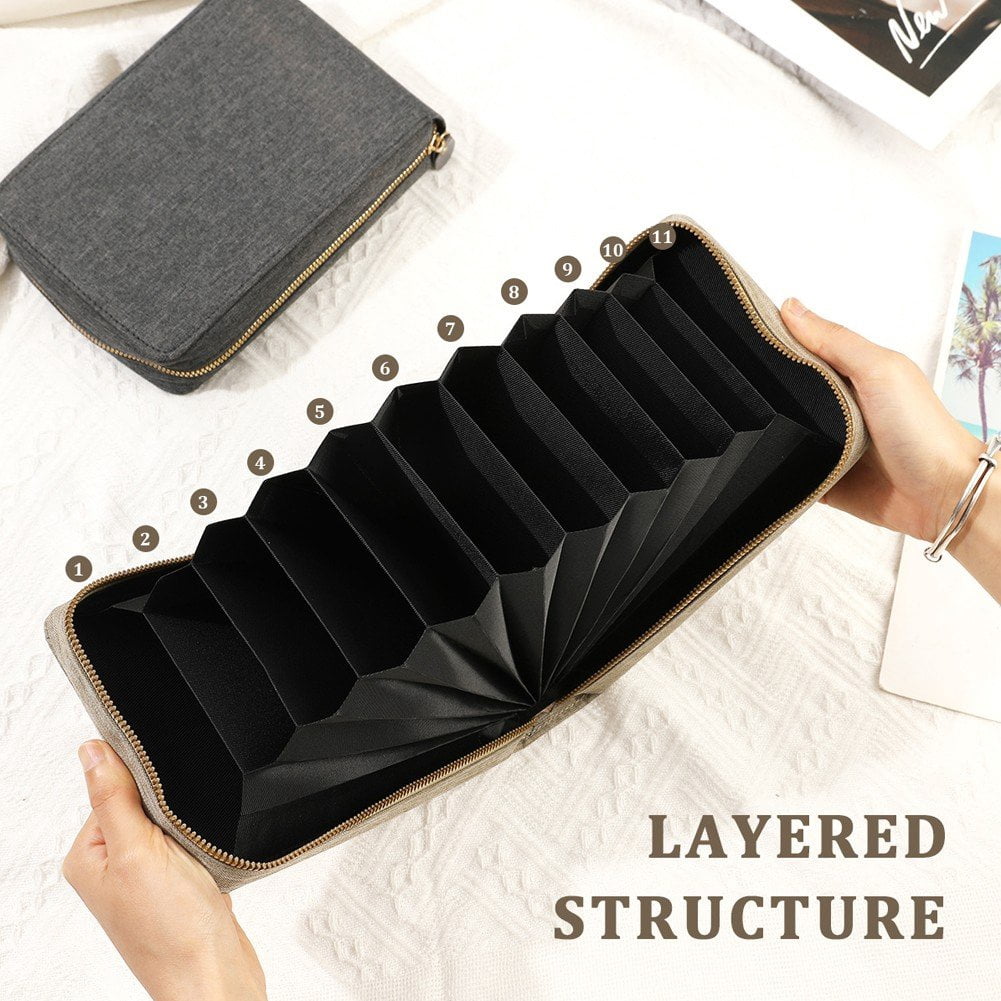 Empty Circular Knitting Needles Storage Bag Knitting Kit Case Organizer Bag for Crochet Hooks Sewing Accessories Kit Bag