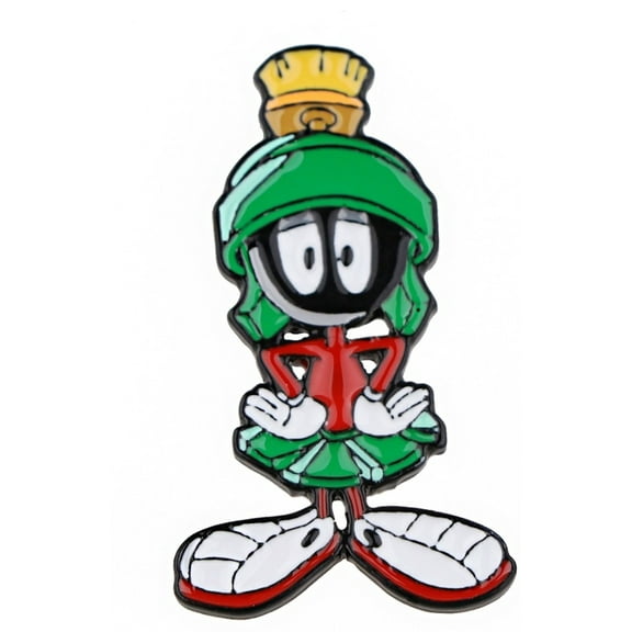 Marvin The Martian Cartoon Character 1.25 Inches Tall Enamel Metal Pin