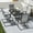 Upgrade Table, variant on Nuu Garden 7 Piece Outdoor Dining Set, 61”Rectangular Dining Table with Umbrella Hole, Outdoor Padded Textilene Patio Chairs, Grey & Black
