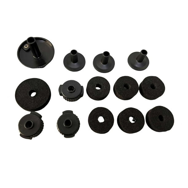 Juego de 14 almohadillas para platillos y soportes de fieltro para batería, repuestos de reparación. 22 mm