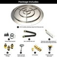 thumbnail image 3 of Dreffco Stainless Steel Outdoor Fire Pit 36 inch 250K BTU Propane Burner with Connection Kit & Spark Ignition, 3 of 10