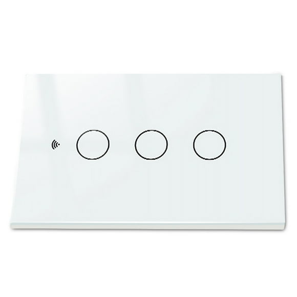 Wosthever Interruptor de luz inteligente Tuya, aplicación de teléfono con horario, interruptores de Control remoto, Panel de vidrio templado Electrodomésticos