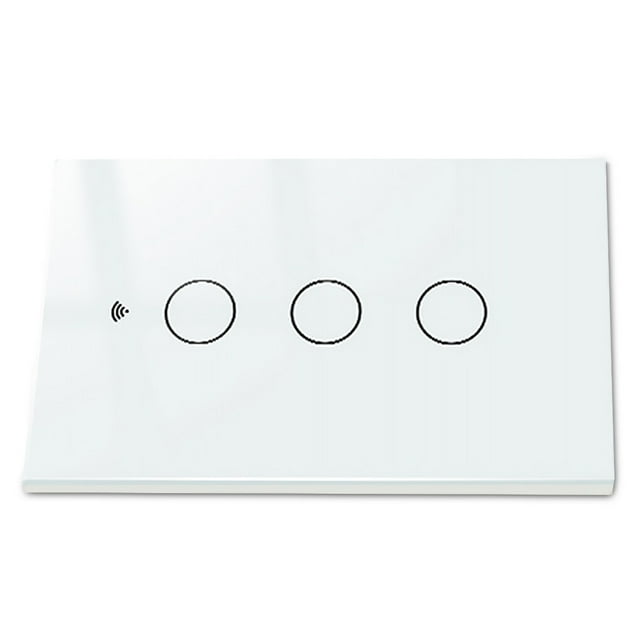 letairis Tuya Interrupteur Intelligent pour Téléphone Portable Télécommande Interrupteur de Lampe Contrôleur de Salon Fournitures Intelligentes pour la Maison US Blanc 1-gang Blanc 3-gang