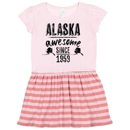 

Inktastic Alaska Awesome Since 1959 Gift Toddler Girl Dress