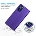 thumbnail image 4 of Njjex for Moto G stylus 2022（5G）Wallet Phone Case, Lanyard Flip Card Holder Slot Magnetic PU Leather Purse Kickstand Protective Case, Purple, 4 of 7