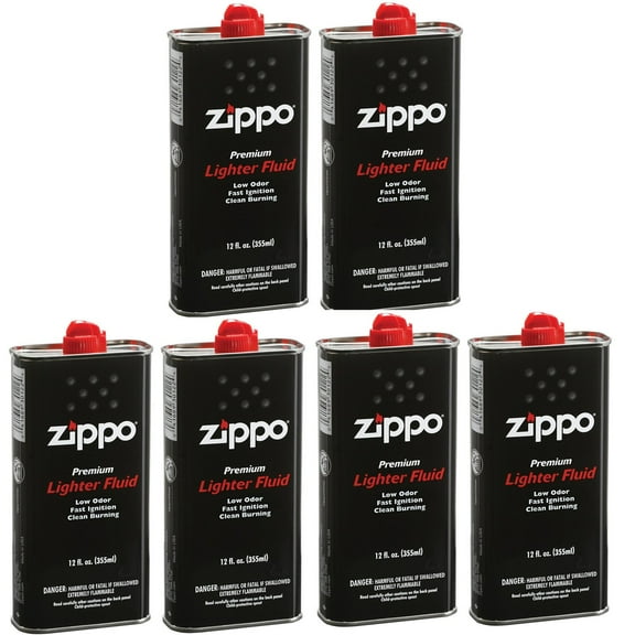 Zippo Lighter Fluid Fuel 12 fl.oz - 6 Value Pack