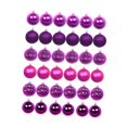 thumbnail image 3 of GUOOL 36Pcs Christmas Balls Ornaments Hanging Assorted Shatterproof Christmas Tree 6cm Rose Red, 3 of 9