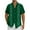 Army Green, variant on Men Cuban Guayabera Shirt Cotton Linen Short Sleeve Shirts Button-Up Casual Lightweight Summer Beach T Shirt