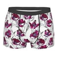 thumbnail image 5 of Uemuo Tulips Flowers Pattern Men's Boxer Briefs,Trunk Anti-Chafing,Comfortable, Durable, and Stylish Underwear-Small, 5 of 9
