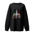 thumbnail image 3 of Gibobby Sudaderas para mujer navidad Navidad Mujer Y 2 K Manga Larga Impreso Casual Sudadera Suelta Cuello Redondo Sudadera Blusa(Negro,M), 3 of 4