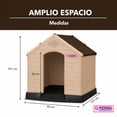 thumbnail image 2 of Casa Para Perro Q Perron Raza Grande Color Chocolate, 2 of 9