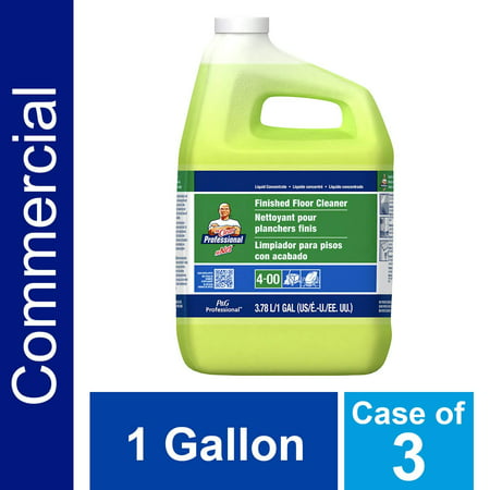 Floor Cleaner from Mr. Clean Professional, Bulk Liquid Concentrate fro Hardwood, tile or Terrazo Floors, Commercial Use, Lemon Scent, 1 Gal. (Case of (Best Tile For Exterior Use)