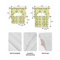 thumbnail image 5 of Yellow Lemon Swag Kitchen Curtains Sets for Windows 24 Inch Length, Summer Fruit Green Retro Farmhouse Leaf Short Window Curtain Panels Swags Valances and Tiers 3 Piece Set for Cafe/Dining Room, 5 of 5