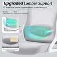 thumbnail image 4 of Nexthro Ergonomic Office Chair, 400 LBS Computer Chairs with Adjustable Lumbar Support, Breathable Mesh Desk Chair Ergonomic with Thickened Cushion, Comfy Home Office Desk Chair (White/Gray), 4 of 7