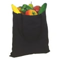 thumbnail image 1 of 12 lbs Cotton Canvas Tote Bag - Black, 1 of 1