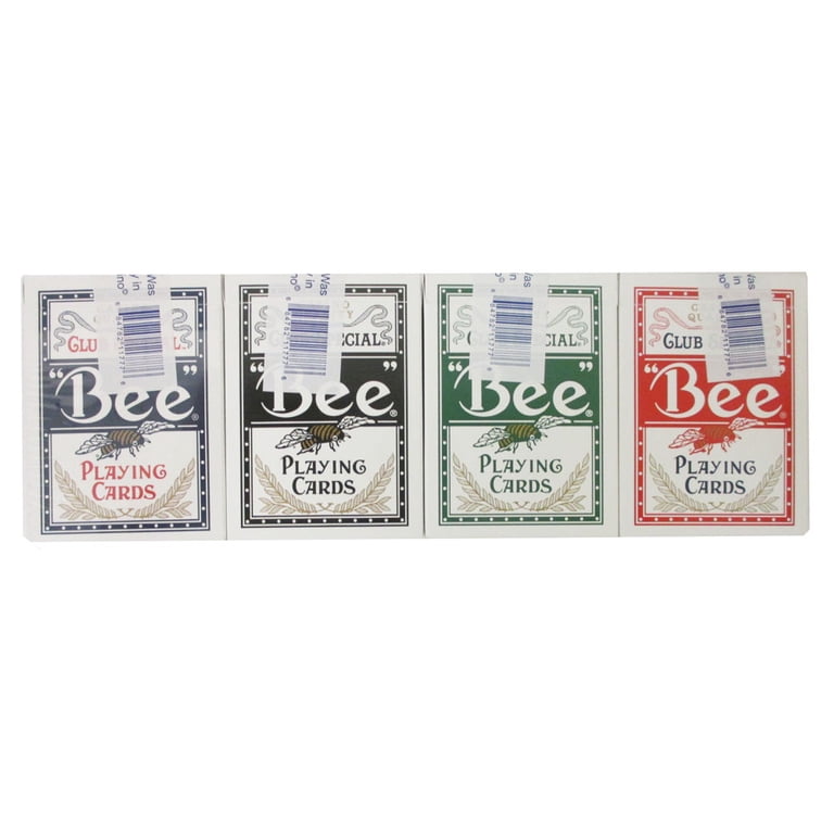 1 Pk Deck Bee Casino USED Standard Poker Playing Cards Pro Red ...