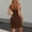 Coffee, variant on Elegant Waist Detail Cutout Dress With Bodice And Strappy For Formal And Casual Occasions In Women's Casual Tennis Dress Red S