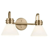 2 Light Bath Vanity-9.5 inches Tall and 19.25 inches Wide-Champagne Bronze Finish Bailey Street Home 147-Bel-5016762